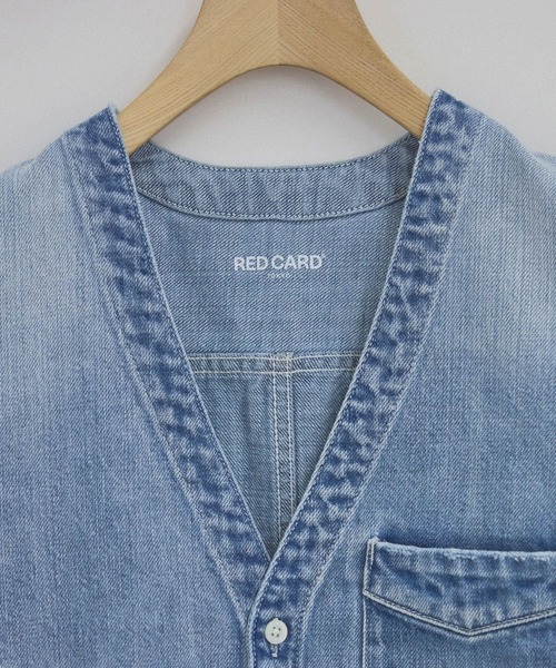 RED CARD TOKYO(レッドカード)の「【RED CARD TOKYO(レッドカードトーキョー)for SALON】別注GILET blouse / デニムジレベスト(ベスト・レディース・ブルー系その他6・FREE)」の10枚目の写真