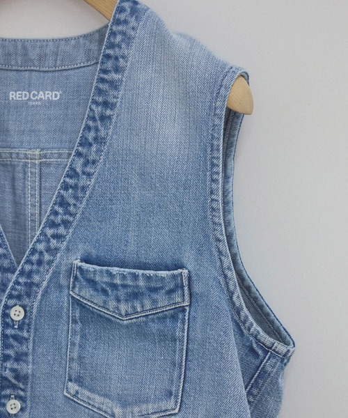 RED CARD TOKYO(レッドカード)の「【RED CARD TOKYO(レッドカードトーキョー)for SALON】別注GILET blouse / デニムジレベスト(ベスト・レディース・ブルー系その他6・FREE)」の11枚目の写真