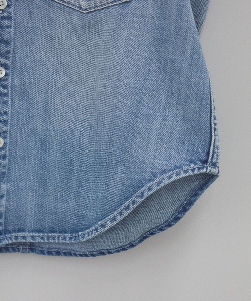 RED CARD TOKYO(レッドカード)の「【RED CARD TOKYO(レッドカードトーキョー)for SALON】別注GILET blouse / デニムジレベスト(ベスト・レディース・ブルー系その他6・FREE)」の12枚目の写真