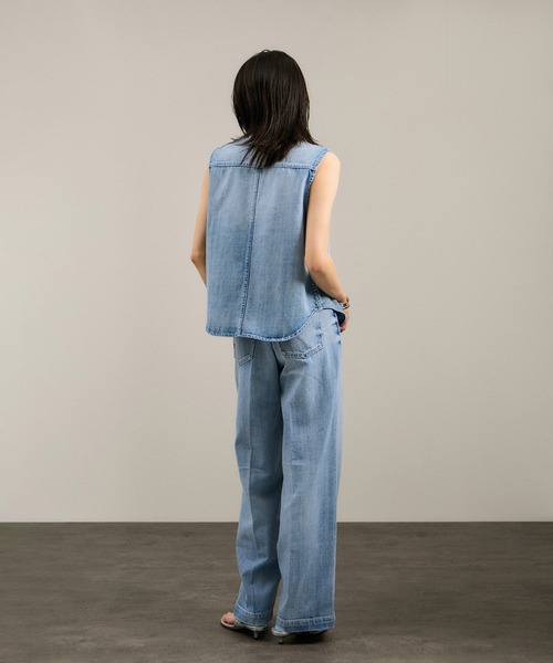 RED CARD TOKYO(レッドカード)の「【RED CARD TOKYO(レッドカードトーキョー)for SALON】別注GILET blouse / デニムジレベスト(ベスト・レディース・ブルー系その他6・FREE)」の19枚目の写真