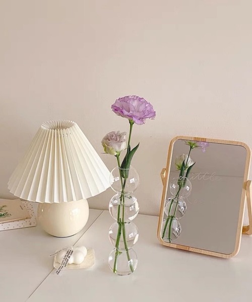 CERCA(チェルカ)の「【 somni / ソニ 】バブル型 3球 ガラスフラワーベース 花瓶(フラワーベース・レディース・ブルー/クリア/ブラック/ブラウン・FREE)」の4枚目の写真