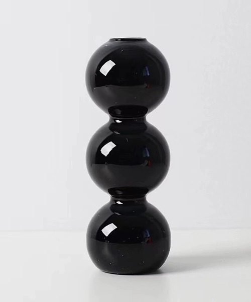 CERCA(チェルカ)の「【 somni / ソニ 】バブル型 3球 ガラスフラワーベース 花瓶(フラワーベース・レディース・ブルー/クリア/ブラック/ブラウン・FREE)」の12枚目の写真