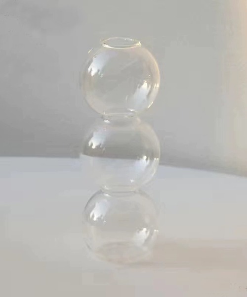 CERCA(チェルカ)の「【 somni / ソニ 】バブル型 3球 ガラスフラワーベース 花瓶(フラワーベース・レディース・ブルー/クリア/ブラック/ブラウン・FREE)」の13枚目の写真