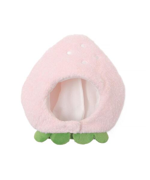 WEGO(ウィゴー)の「WEGO/ぬいいちごキャップ【15cm】(フィギュア・レディース・ライトピンク/レッド・FREE)」の3枚目の写真