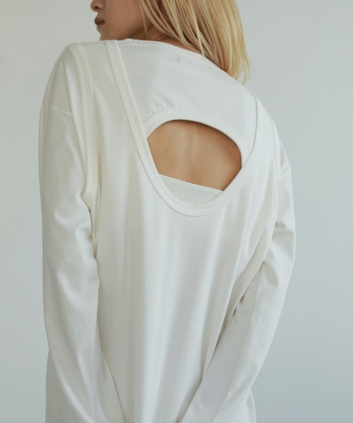 anuke（アンヌーク）の「Back Layered Onepiece（ワンピース・レディース・チャコールグレー/ブラック/ホワイト・36inch/38inch）」の13枚目の写真