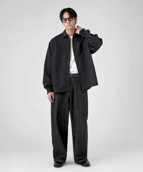 ダブルポケットリラクシング短丈レギュラーカラーシャツ（シャツ  