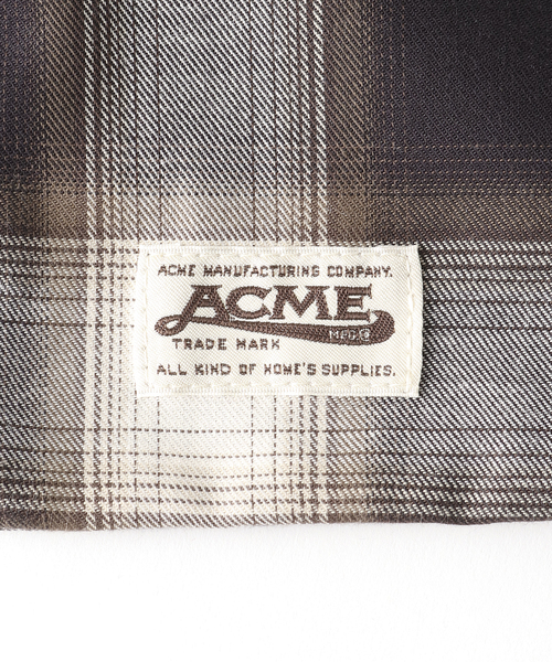 ACME FURNITURE(アクメファニチャー)の「OMBRE CHECK PILLOW CASE 43x63 ピローケース(インテリア雑貨・レディース・ブラウン・FREE)」の5枚目の写真