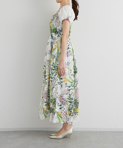 セール】【最強着映え】エンブロイダリーフラワープリント