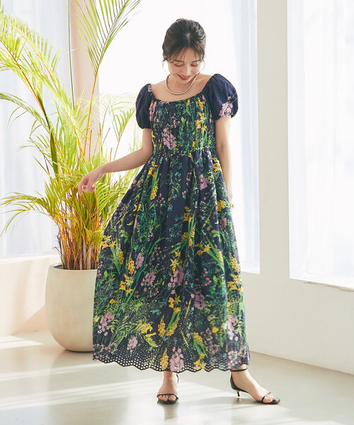 極美品❣️フラワープリントワンピース La boutique BonBon（ラブティックボンボン）の「【最強着映え】エン