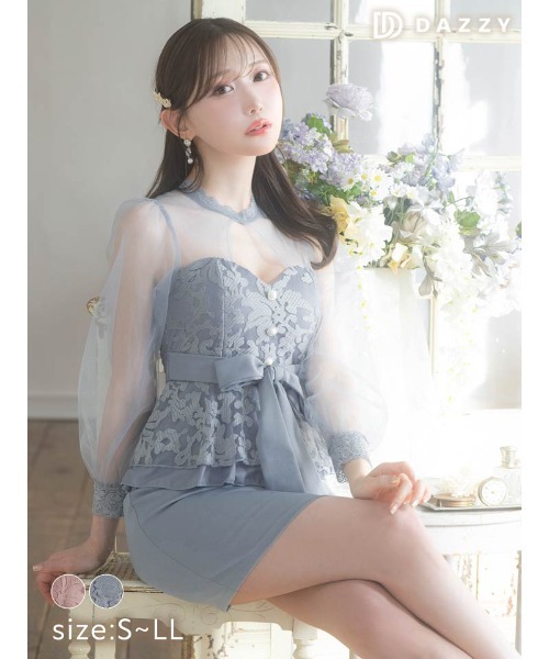 【数量限定VIP価格】Maison Margiera ラミネートドレス シルバー BCBGホワイトシンプルドレス/山崎みどり - カラードレス
