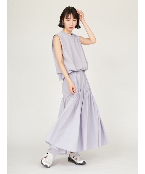 emmi(エミ)の「カットセットワンピース(ワンピース・レディース・ライトベージュ/ライトブルー/ブラック・0/1)」の5枚目の写真