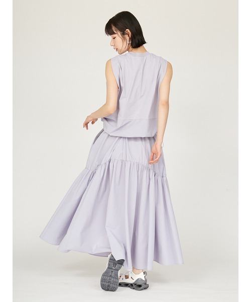 emmi(エミ)の「カットセットワンピース(ワンピース・レディース・ライトベージュ/ライトブルー/ブラック・0/1)」の6枚目の写真