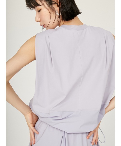 emmi(エミ)の「カットセットワンピース(ワンピース・レディース・ライトベージュ/ライトブルー/ブラック・0/1)」の9枚目の写真