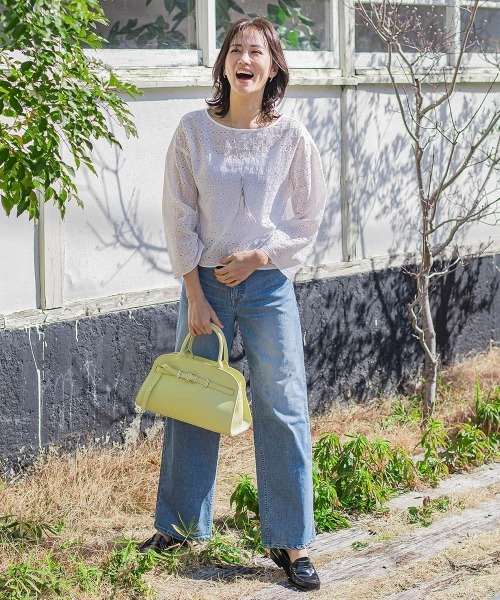 story.（ストーリー）の「【story.】ベルトレザーボストンバッグ（ボストンバッグ・レディース・イエロー/ベージュ・FREE）」の6枚目の写真