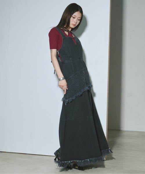 Ezick（エジック）の「2way design code neck イレリブ配色