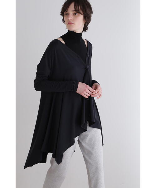 25SS LE PHIL ルフィル ベア天竺　カットソー　カーディガン　ブラック ◇ベア天竺（カーディガン/ボレロ）｜LE PHIL（ルフィル）の