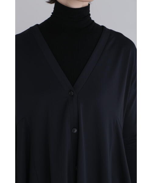 25SS LE PHIL ルフィル ベア天竺　カットソー　カーディガン　ブラック ◇ベア天竺（カーディガン/ボレロ）｜LE PHIL（ルフィル）の