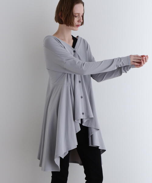 25SS LE PHIL ルフィル ベア天竺　カットソー　カーディガン　ブラック ベア天竺 | LE PHIL（ル フィル） ｜【公式】通販mix.tokyo