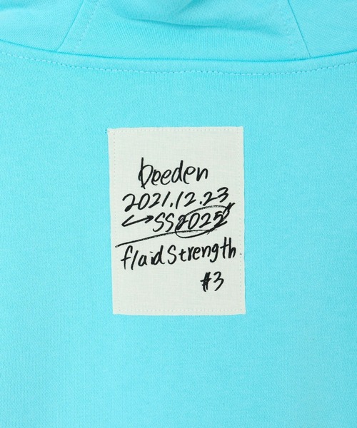 BEEDEN(ビーデン)の「EMBROIDERY JUST FIT ZIP HOODIE(パーカー・レディース・ホワイト/ブルー/グレー・FREE)」の9枚目の写真