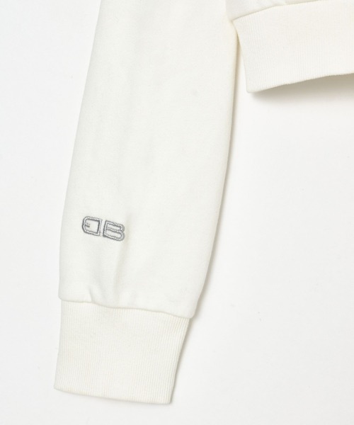 BEEDEN(ビーデン)の「EMBROIDERY JUST FIT ZIP HOODIE(パーカー・レディース・ホワイト/ブルー/グレー・FREE)」の18枚目の写真