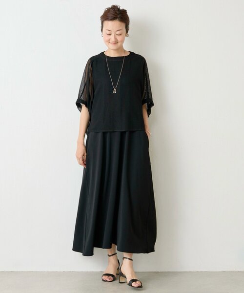 BEARDSLEY(ビアズリー)の「カラミプルオーバー(Tシャツ/カットソー・レディース・ホワイト/キャメル/ブラック/グレー・FREE)」の19枚目の写真