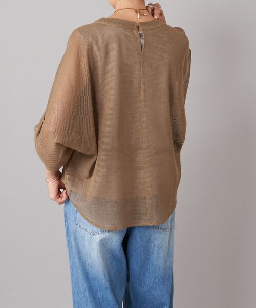 BEARDSLEY(ビアズリー)の「カラミプルオーバー(Tシャツ/カットソー・レディース・ホワイト/キャメル/ブラック/グレー・FREE)」の7枚目の写真