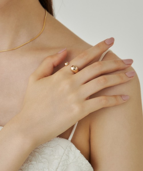 ciite' surgical stainless（シーテサージカルステンレス）の「【 金属アレルギー対応 】ドロップリング / drop ring サージカルステンレス（リング・レディース・シルバー/ゴールド・FREE）」の19枚目の写真