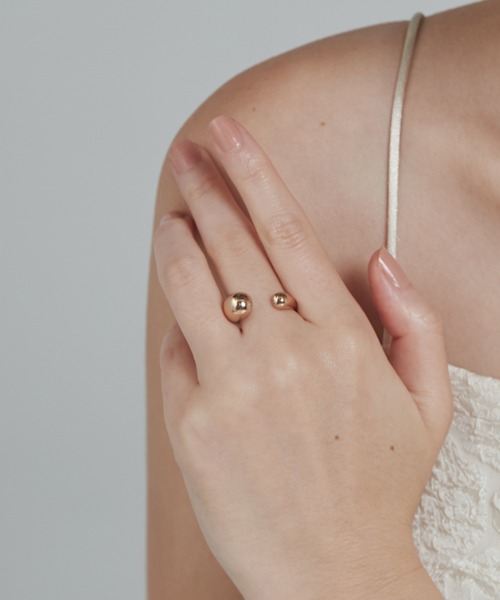 ciite' surgical stainless（シーテサージカルステンレス）の「【 金属アレルギー対応 】ドロップリング / drop ring サージカルステンレス（リング・レディース・シルバー/ゴールド・FREE）」の21枚目の写真
