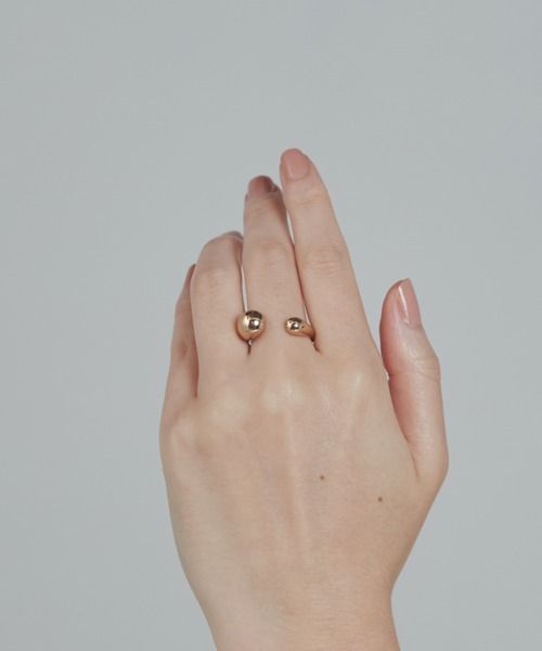 ciite' surgical stainless（シーテサージカルステンレス）の「【 金属アレルギー対応 】ドロップリング / drop ring サージカルステンレス（リング・レディース・シルバー/ゴールド・FREE）」の22枚目の写真