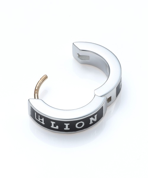 LION HEART(ライオンハート)の「“for Gift”クラッチピアス(ロゴ)/シルバー925【LION HEART / ライオンハート】(ピアス(片耳用)・メンズ・シルバー/シルバー×ブラック・ONE SIZE)」の11枚目の写真