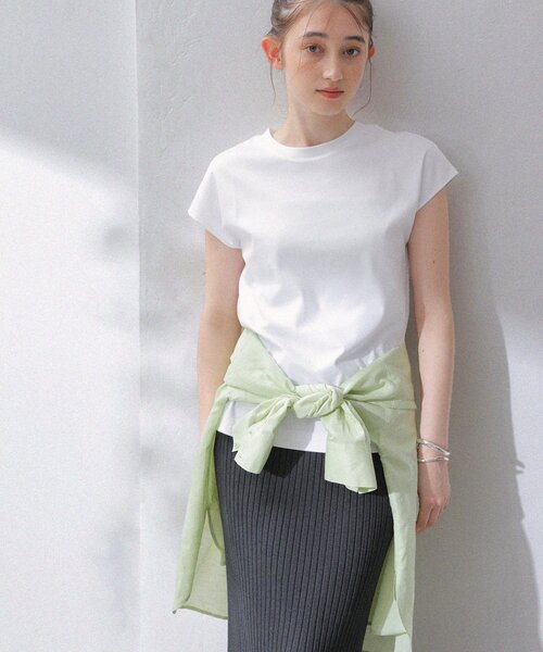 La TOTALITE（ラトータリテ）の「【洗える】スムースハイネックプルオーバー（Tシャツ/カットソー・レディース・ホワイト/ボルドー/ベージュ/ネイビー・FREE）」の8枚目の写真