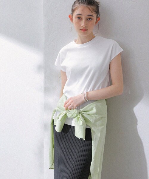 La TOTALITE（ラトータリテ）の「【洗える】スムースハイネックプルオーバー（Tシャツ/カットソー・レディース・ホワイト/ボルドー/ベージュ/ネイビー・FREE）」の9枚目の写真