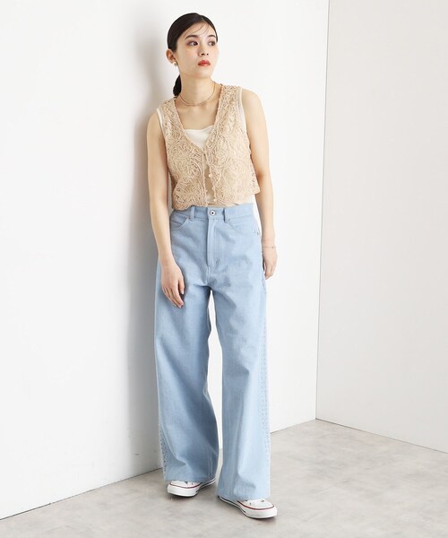 THE SHOP TK (ザ ショップ ティーケー )の「◆コード刺繍ベスト(ベスト・レディース・ベージュ系6/ブラック系6・99)」の8枚目の写真