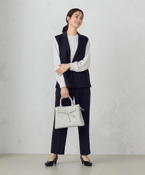 COMME CA ISM（コムサイズム）の「リボンあおりトートバッグ（トートバッグ・レディース・ベージュ/グレー/ブラック・FREE）」の10枚目の写真