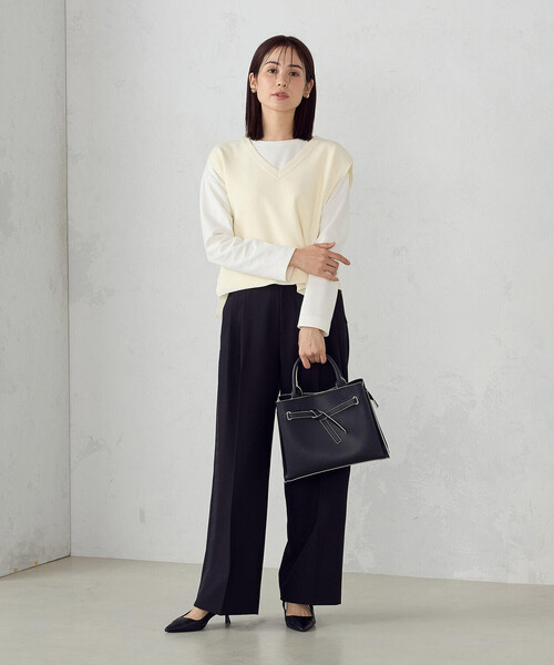 COMME CA ISM（コムサイズム）の「リボンあおりトートバッグ（トートバッグ・レディース・ベージュ/グレー/ブラック・FREE）」の12枚目の写真