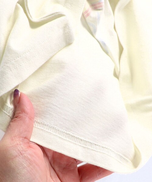 BRANSHES（ブランシェス）の「【接触冷感／アイスT】アソート半袖Tシャツ（Tシャツ/カットソー・キッズ・アイボリー/ブルーグレー/ピンク/ライム・120/100/110/130/90/140/150）」の5枚目の写真