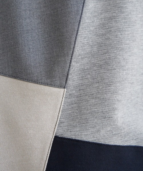 ikka(イッカ)の「ブロックス鹿の子ナナメ切り替えポロシャツ(ポロシャツ・メンズ・ホワイト/グリーン/ネイビー/ブラック・M/L/XL/S)」の10枚目の写真