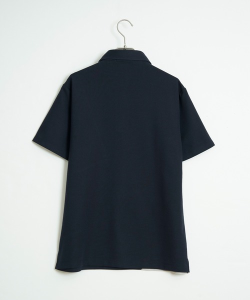 ikka(イッカ)の「ブロックス鹿の子ナナメ切り替えポロシャツ(ポロシャツ・メンズ・ホワイト/グリーン/ネイビー/ブラック・M/L/XL/S)」の18枚目の写真