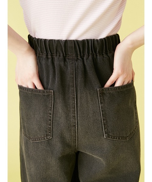 セール】【ZOZO限定カラー】ワイドレッグイージーデニムパンツ