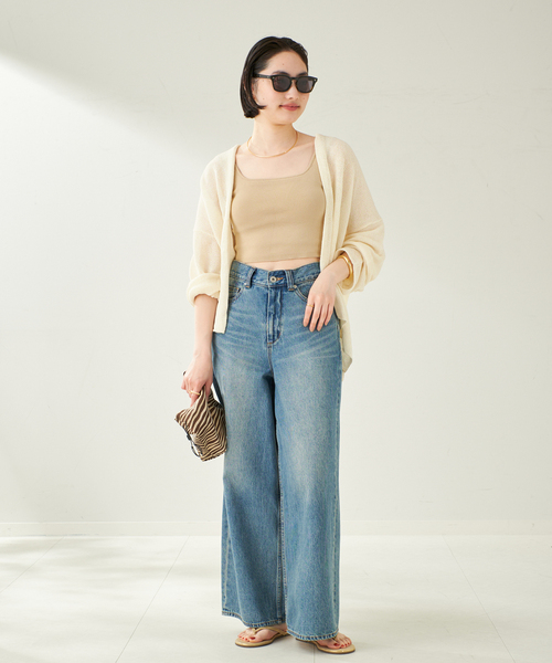 plage linen nuance ボレロ プラージュ Plage linen nuance ボレロ （ベージュ