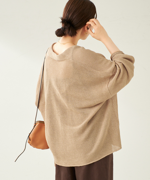 プラージュ Plage linen nuance ボレロ （ベージュ