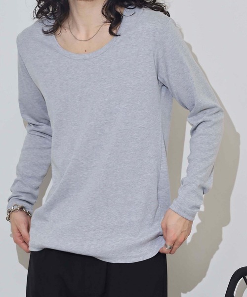 FUNALIVE(ファンアライブ)の「T/Cフライススリムフィット7分袖クルーネックTEE(Tシャツ/カットソー・メンズ・ホワイト/ブラック/グレー系その他/グレー/ブルー・M/L/LL)」の19枚目の写真