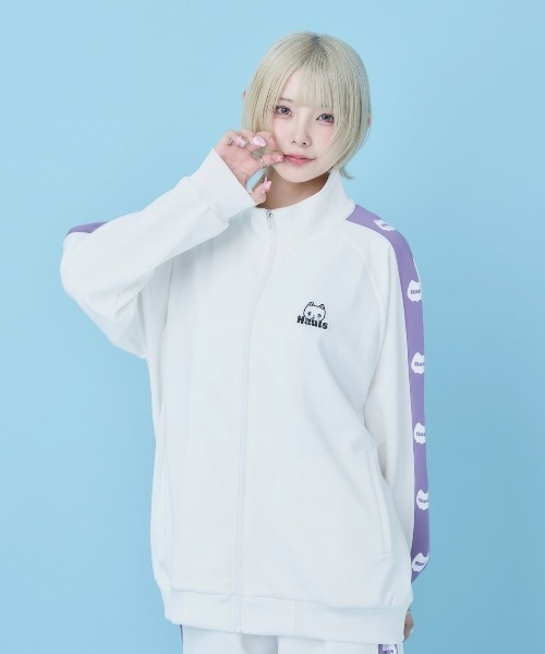 Hauls(ハウルズ)の「新!ネ申おジャージ参上!(ジャージ・レディース・ブラック/サックスブルー/ホワイト/ピンク/ホワイト系その他/グレー/アイボリー/ブルー系その他/ライトパープル・F/XL)」の10枚目の写真