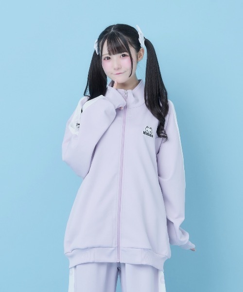 Hauls(ハウルズ)の「新!ネ申おジャージ参上!(ジャージ・レディース・ブラック/サックスブルー/ホワイト/ピンク/ホワイト系その他/グレー/アイボリー/ブルー系その他/ライトパープル・F/XL)」の14枚目の写真