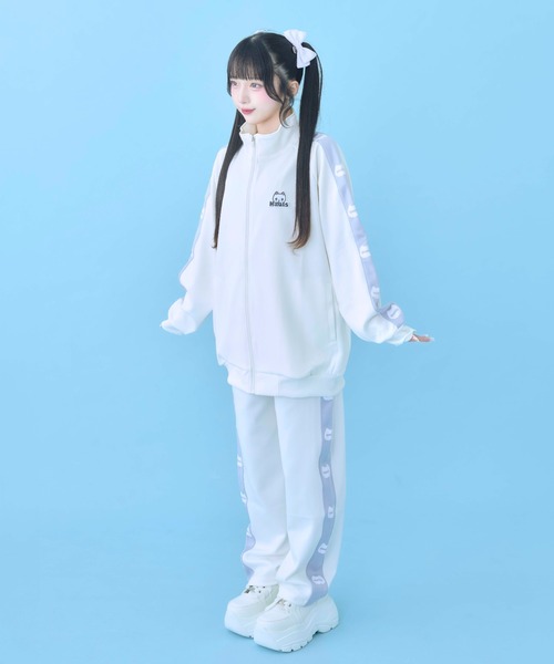 Hauls(ハウルズ)の「新!ネ申おジャージ参上!(ジャージ・レディース・ブラック/サックスブルー/ホワイト/ピンク/ホワイト系その他/グレー/アイボリー/ブルー系その他/ライトパープル・F/XL)」の18枚目の写真