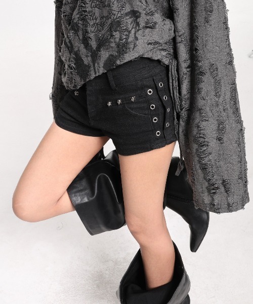 ♡ハイウエストファーショートパンツ♡ pium ピウム ブラック ハイウエストファーショートパンツ – pium