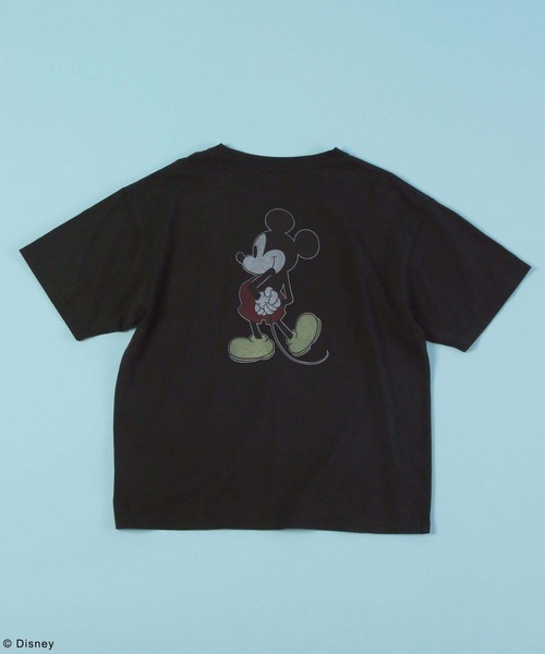 GLOBAL WORK（グローバルワーク）の「MICKEY/プリントT半袖/492616（Tシャツ/カットソー・レディース・レッド/オフホワイト/ブルー/ブラック・MEDIUM/LARGE）」の8枚目の写真