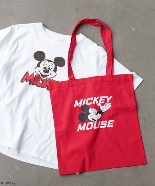 GLOBAL WORK（グローバルワーク）の「MICKEY/プリントT半袖/492616（Tシャツ/カットソー・レディース・レッド/オフホワイト/ブルー/ブラック・MEDIUM/LARGE）」の11枚目の写真