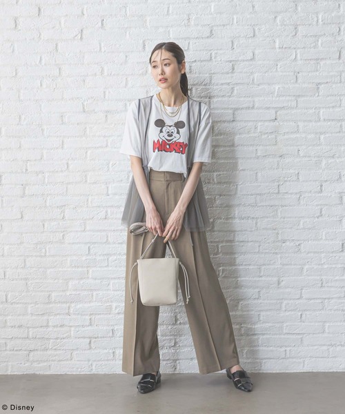 GLOBAL WORK（グローバルワーク）の「MICKEY/プリントT半袖/492616（Tシャツ/カットソー・レディース・レッド/オフホワイト/ブルー/ブラック・MEDIUM/LARGE）」の12枚目の写真