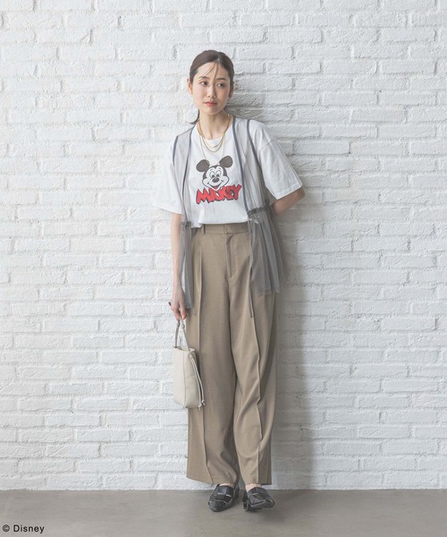 GLOBAL WORK（グローバルワーク）の「MICKEY/プリントT半袖/492616（Tシャツ/カットソー・レディース・レッド/オフホワイト/ブルー/ブラック・MEDIUM/LARGE）」の13枚目の写真